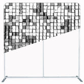 Sparkling Silver Sequin Wall Double Sided Backdrop - Layoris